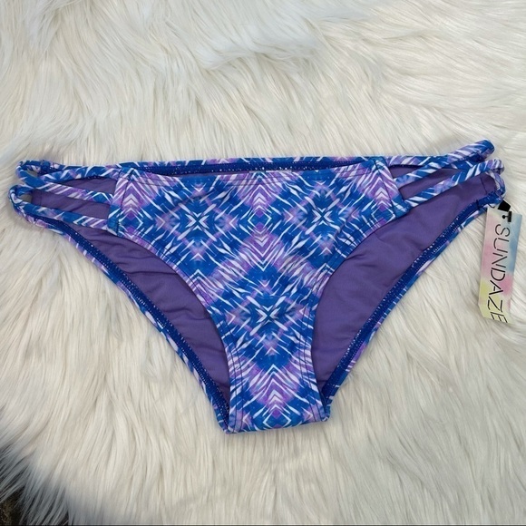 NWT Sundazed Stunner Strappy Hipster Bottom Md - Picture 8 of 9